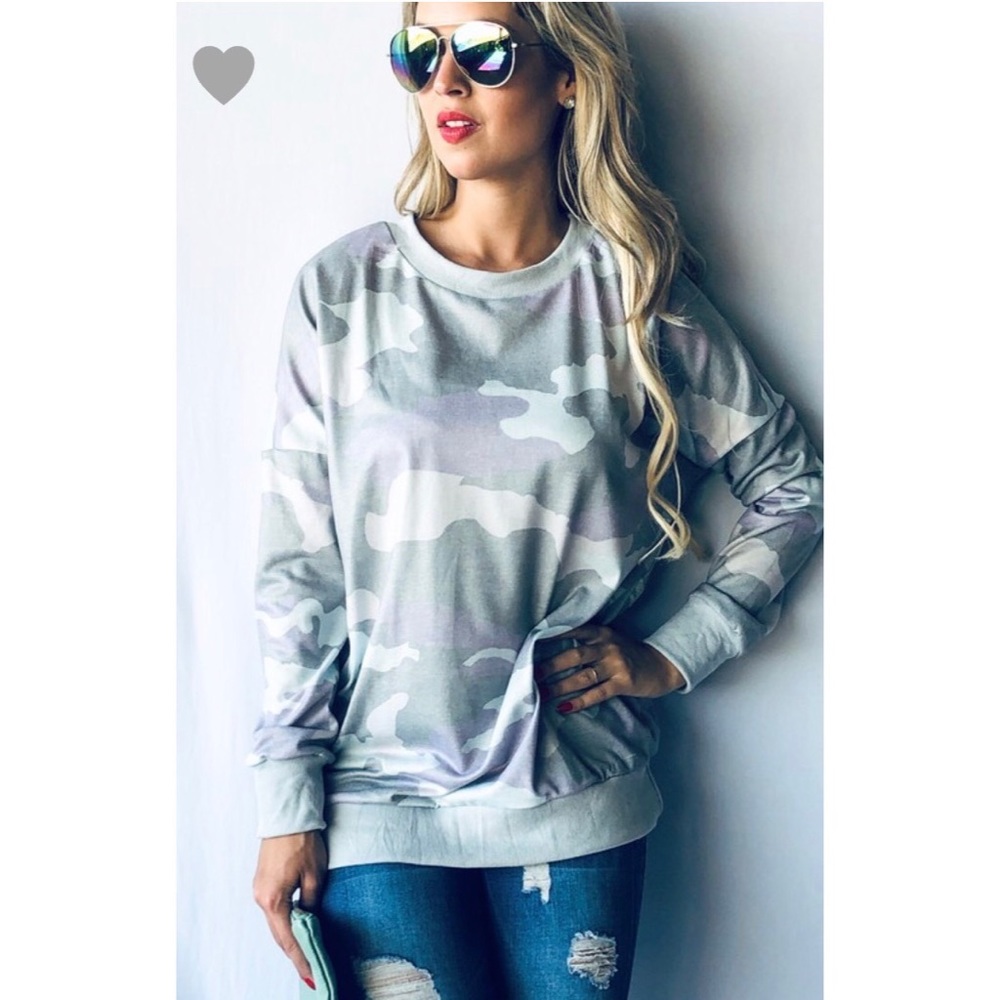Mint Camouflage Long Sleeve